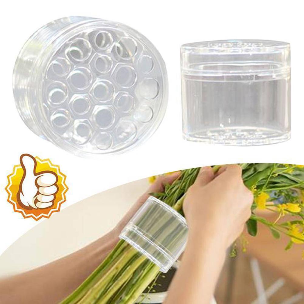 1/2 Pcs Spiral Stem Holder Plastic Bouquet Floral Arranger DIY Bouquet Twister Flower Arrangement Holder Transparent