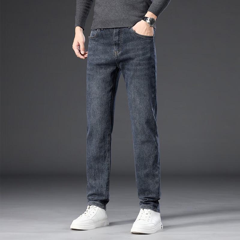 

JEEP SPIRIT Men s Autumn Loose Straight Stretch Jeans 36