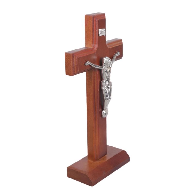 Tabletop Wall Mount Religious Decoration Religious Christian Standing Crucifix Prayer Religious Gift Enduring