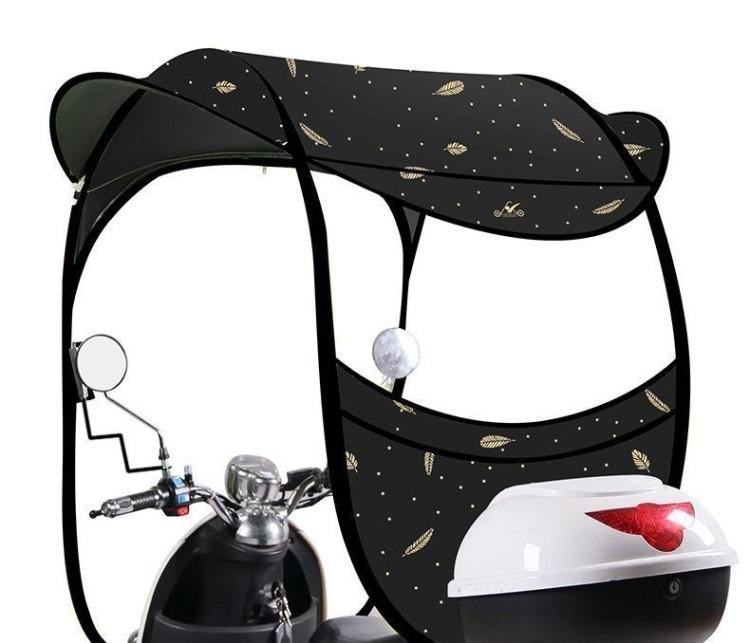 Detachable Electric Car Umbrella: Convenient, Thickened Sunshade Canopy for Battery Cars