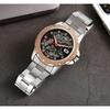 GUCAMEL Herrenuhr, hohle mechanische Uhr, Silikonarmband, Sportmode, Herrenuhr
