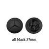 57mm Car Front Emblem Cover Decor Auto Refit Accessory For Mercedes Benz W203 W204 W210 AMG CLA CLK Interior Mouldings YQGB-ZT QL1