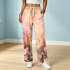 Women's Color Drawstring Elastic Waist Pants with Pockets for Casual and Work Wear