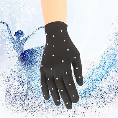 Stretchy Winter Figure Skating Mittens Non-slip Warm Gloves For Ice Skating Skateboarding Gym Competitions Performance Show