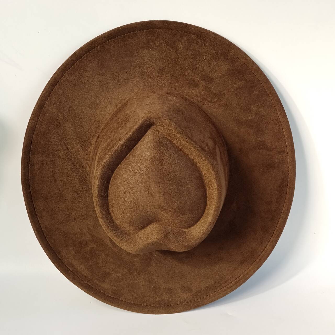 

Men s vegan suede hat, women s heart-shaped crown logoengraving suitableforpyrographywide-brimmed hatcappelloluxuryhatsfor woman 2Pcs