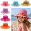 Handmade Sun Hat Wide Brim Bucket Hat Sweet Beach Hat  Summer
