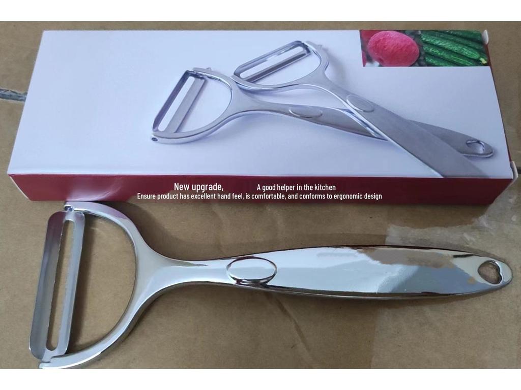 German Stainless Steel Multifunctional Peeler for Potatoes, Apples, Fruits, and Melons