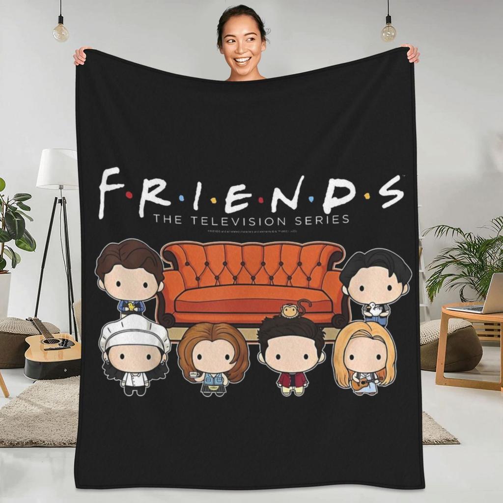 Přátelé TV Seriál Tepládeka Cartoon Central Perk Cestovní Plyšovádeka Zábavná Domácí Dekorace Flanelové Povlečení Pokrývka Postele