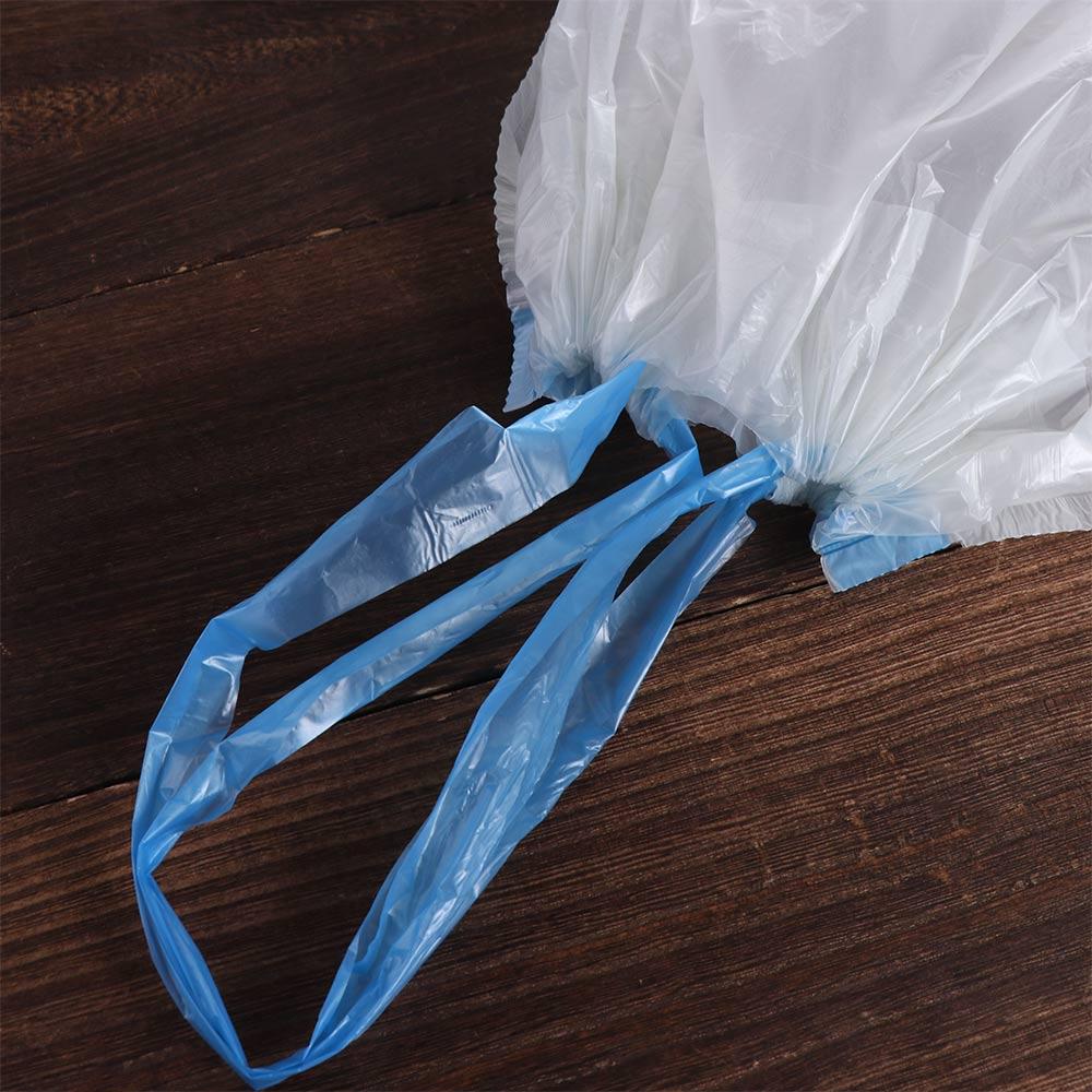 White Cat Litter Box Trash Bag with Drawstring Pet Poop Trash Bags Special Cat Litter Bag PE Cat Toilet Garbage Bag