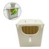 Plastic Birdhouses with 2 Hooks Parakeet Nest Box Birds Nesting House Breeding Box for Lovebirds Parrotlets Mating Box