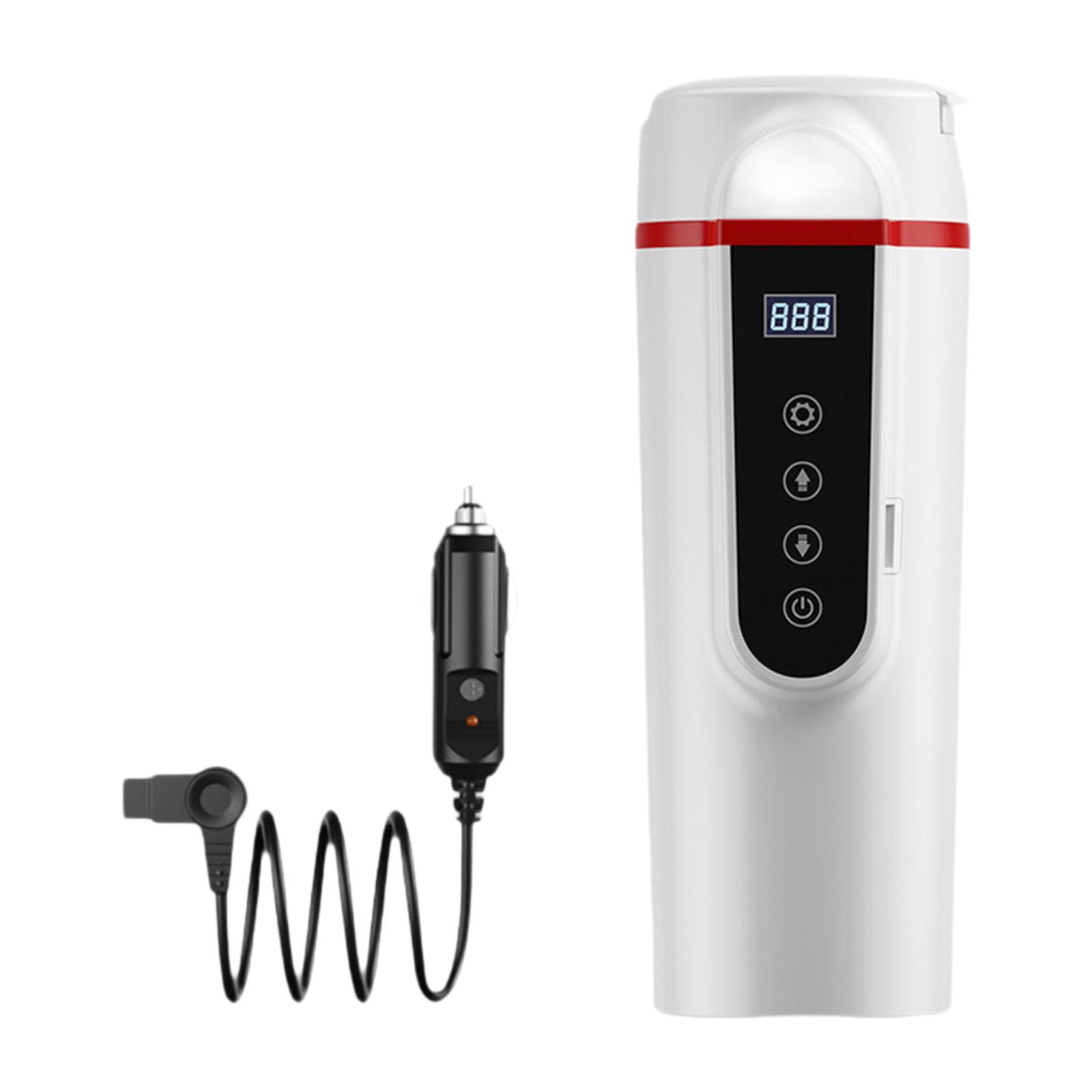 

12V 24V Car Kettle Boiler Car Heating Cup Warmer Digital Display Car Electric белый