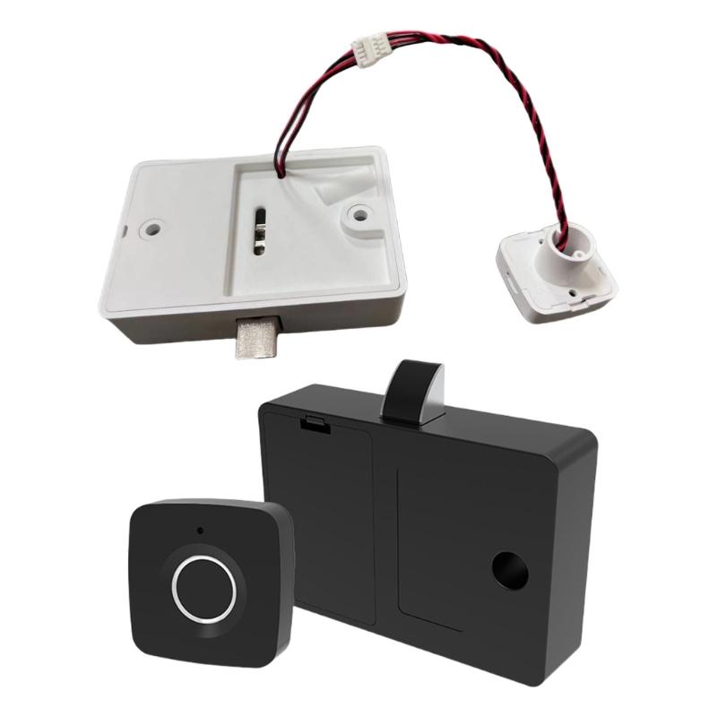 Without Key File Drawer Lock Fingerprint Cabinet Lock With Fast Biometrics Recognition Portable for Home and Office