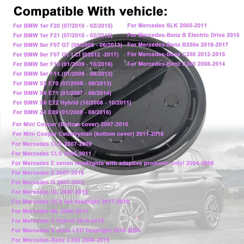 For BMW 1 5 X5 X6 F20 F21 F10 F07 E60 Mercedes-Benz CLK CLS E GL ML Headlight Back Cover Cap 63117348932