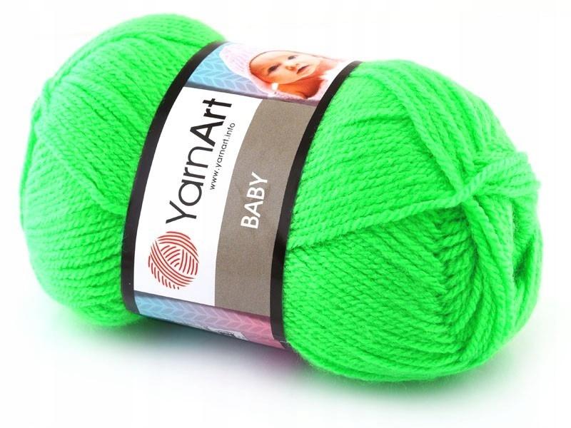 Yarnart Baby Yarn 50 . 8233 Ultra Green