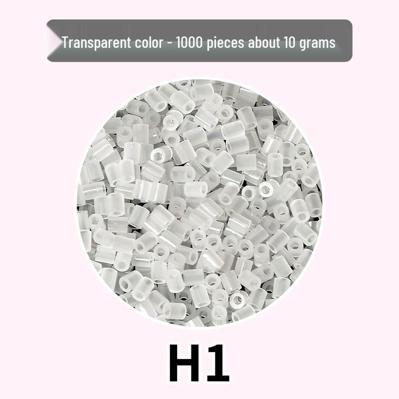 Black and White Perler Beads Refill Pack 2.6mm, Transparent Skin Tone Universal Colors.