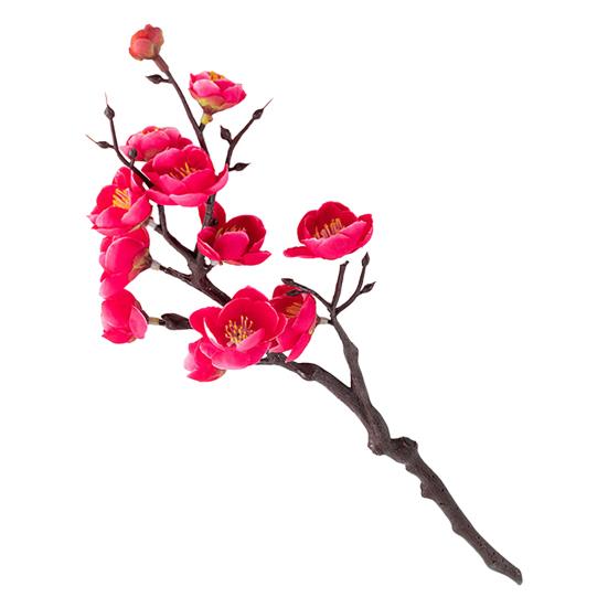 

Юшэн Искусственные веточки зимней сливы Устойчивые к УФ поддельные стебли с цветами сливы Декор для дома, офиса, свадебной вечеринки Декоративная ветка из искусственных цветов розы красного