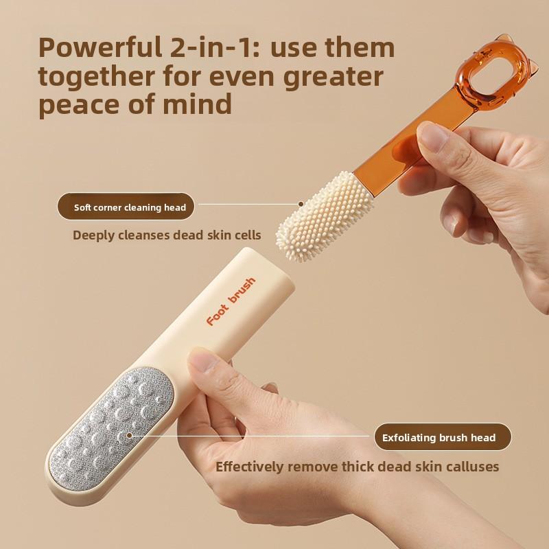 New Foot Scrubbing Wonder, Foot Sole Calluses, Heel Dead Skin Scrubbing Stone, Multi-functional Foot Seam Cleaning and Brushing