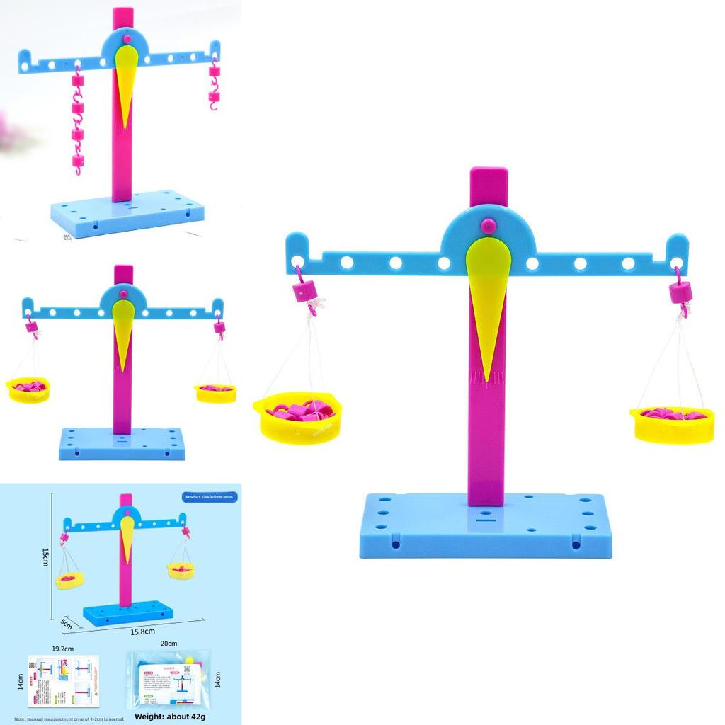 Ensemble de Matériaux Modèle d'Assemblage Balance d'Expérience Scientifique Jouet Puzzle pour Enfants Éducatif