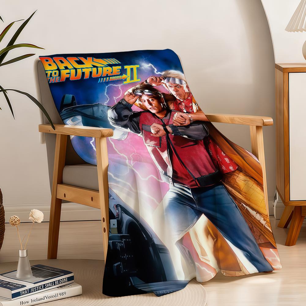 B-BackS To The F-FutureS Movie Blanket Soft Warm Furry Throw Super Kids Toys Bed Sofa Car Cradle
