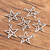 10pcs Hollow-out Pentagram Star Pendant Jewelry Pendant