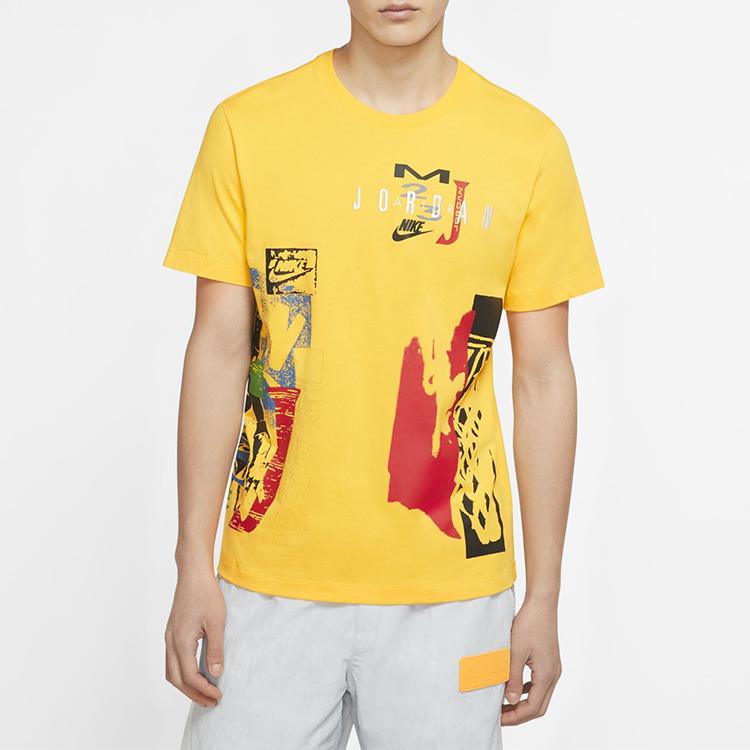 Jordan Sport DNA Crew Neck T-Shirt Men Tops Amarillo-Yellow CJ6224-728