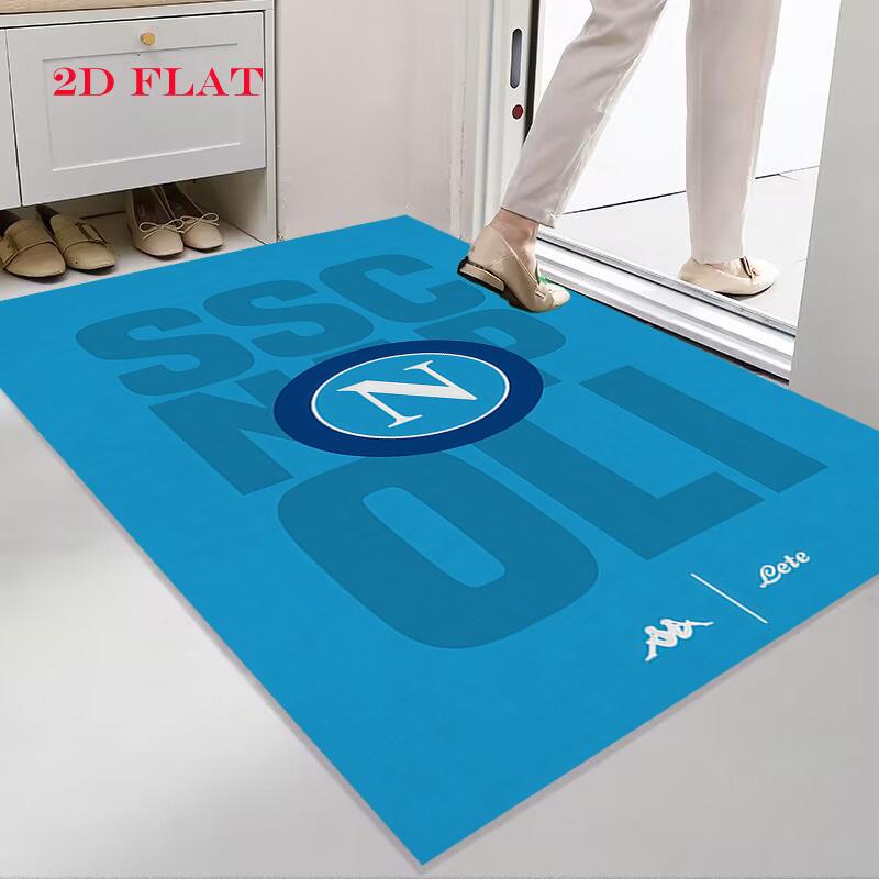 SSC Napoli Logo Teppich für Wohnzimmer Schlafzimmer Zuhause Sofadekoration, Kinderspiel Rutschfeste Bodenmatte
