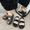 2025 New Soft-bottomed Cool Slippers Women Wear Thick Soles To Increase the Height of Going Out Beach Slippers Trendy Sandals Women