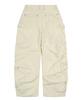 XTONZ Xp291 Pile Side Shirred Wide Cotton Pants (Cream)