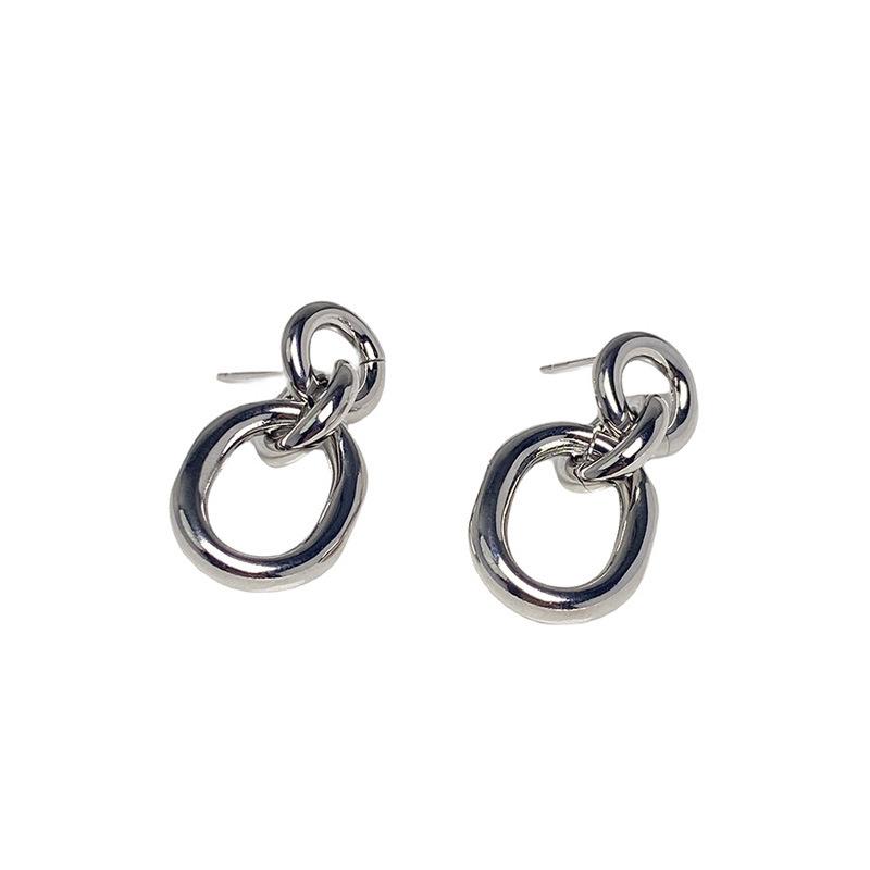 

Exaggerated Personality Trendy and Fashionable Long Earrings срібний