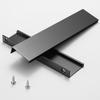 Black Aluminum No-Punch Concealed Handle for Kitchen and Wardrobe Cabinets