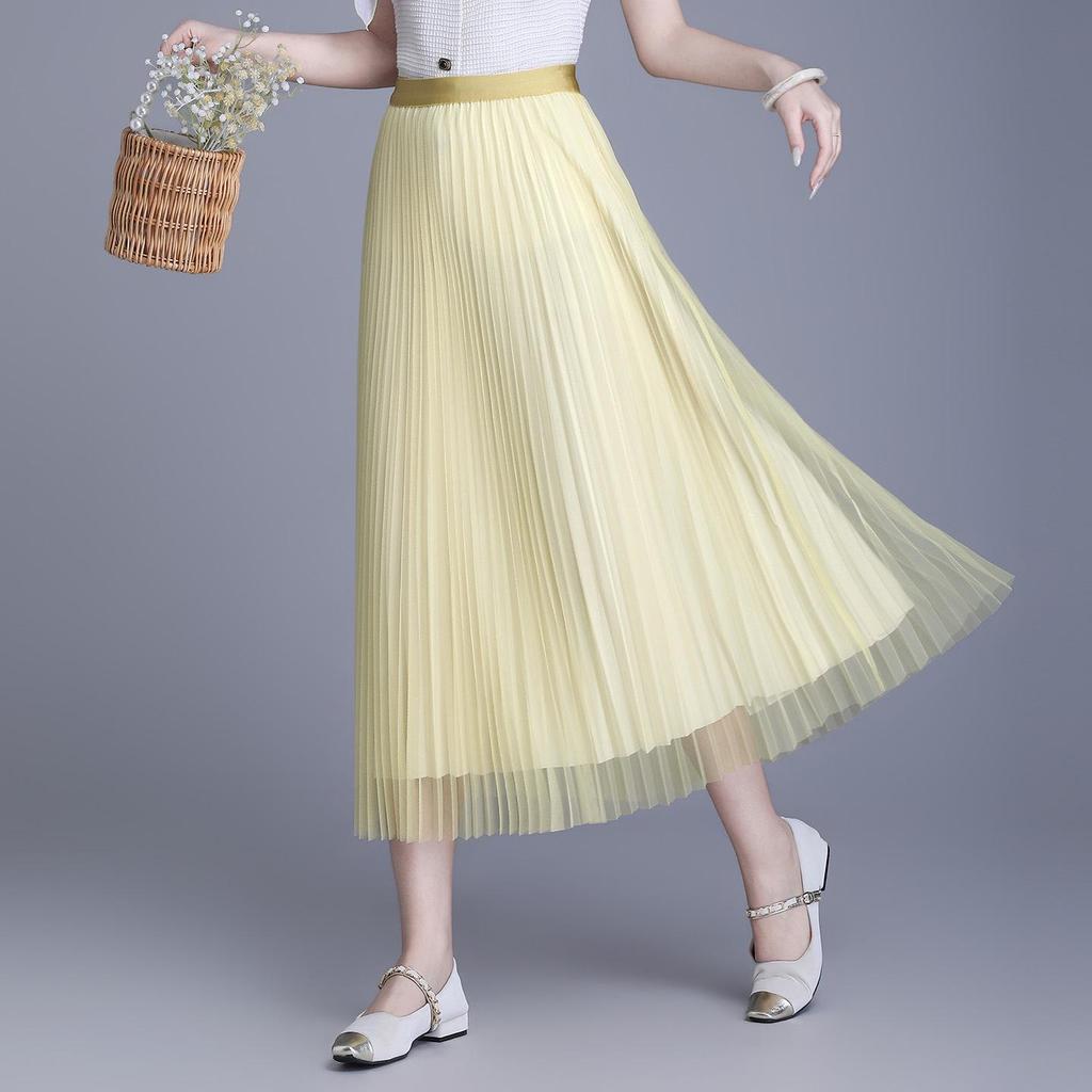 Stylish Double-Sided High-Waisted Pleated Skirt - Spring/Summer 2026 Collection