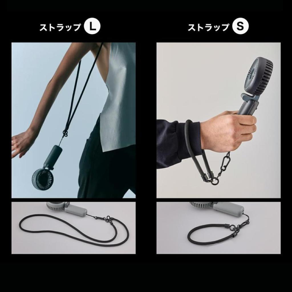 Cado Stream Mini WH Handheld Fan with Strap PD Fast Portable Fan with Cooling and Pouch Store (Small), Charging, 4-Level Adjustment, Compact, Power,