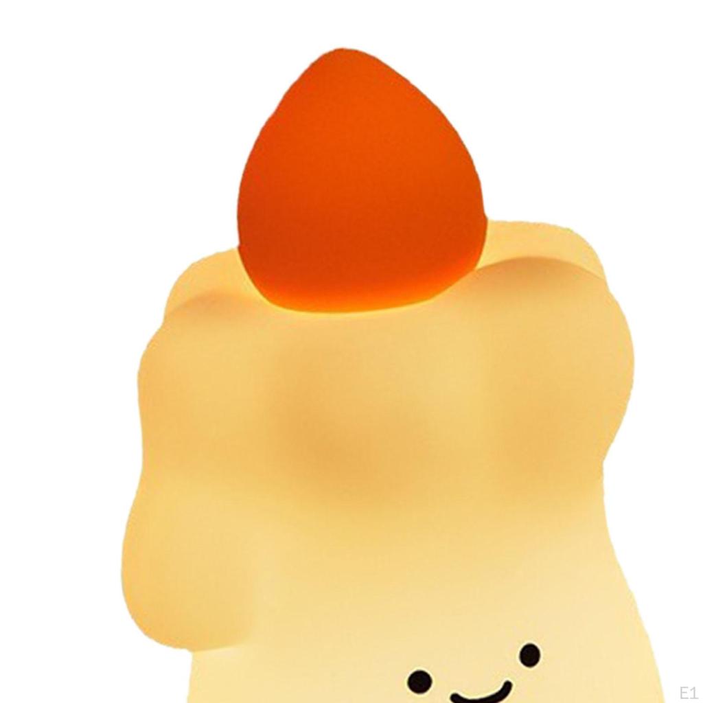 Silicone Night Light Bedside Lamp 3 Levels Adjustable Up Portable Xmas Ornament Christmas