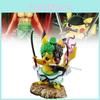 One Piece Roronoa Zoro Pikachu Pvc Figure For Car Decor And Collecting