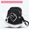 Stylish Crossbody Bag Trendy Heart Pattern, Mini Phone Pouch, Coin Purse Adjustable Shoulder Bag for Travel, Daily Use, Walking, Shopping