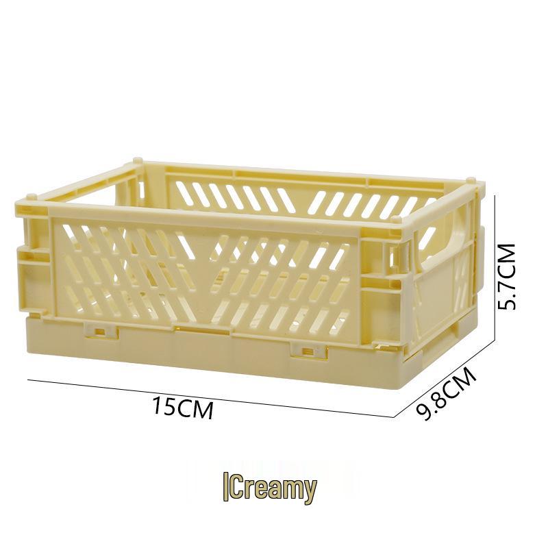 Mini Hollow Plastic Folding Storage Basket for Small Items - Gift Model 5002