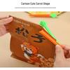 ZISIZ Carrot Food Bag Sealing Clips with Storage Box