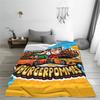 LukasBS Burgerpommes Cartoon Blankets Flannel ICrimax Game Music Portable Super Warm Throw Blanket for Home Outdoor Bedspread