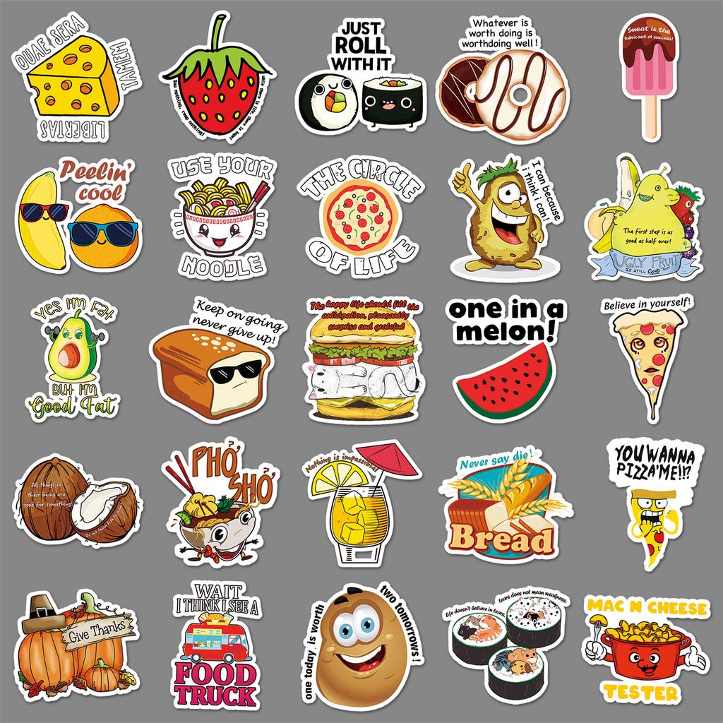 50 Cartoon Vine Tied Fresh Decorative Laptop Suitcase Graffiti Stickers