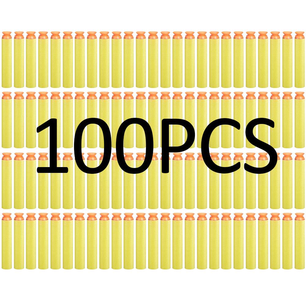 100 Stück 7,2 cm weiche Hohlloch-Kopf-Kugeln, Saugkopf-Kugel-Nachfüllung, Darts, Spielzeugpistole, Kugeln, Spielzeug