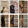 Dachshund Metal Tin Sign, Doberman Dog, Retro Art, Yorkie, Funny Pet Poster, Cafe, Kitchen, Home, Wall Decoration, Plaque Gif
