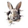 Rabbit Wall Decals Wall Art Animal Decor Nursery Wall Sticker Cute Cartoon Rabbit Sticker Kids Playroom Decoration for Bedroom
