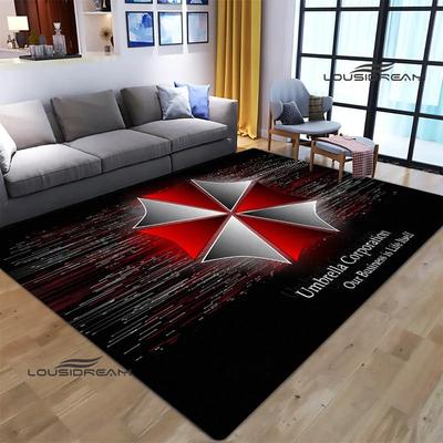 Alfombra con estampado Umbrella de R-Resident Evil Alfombra antideslizante alfombras para sala de estar alfombra de área felpudo decoración de dormitorio regalo de cumpleaños