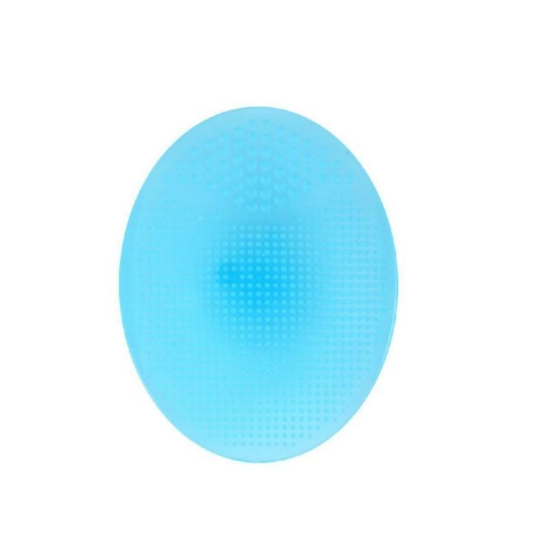 Children's silicone shampoo brush baby clean bath rub baby massage brush random