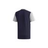 Adidas T Shirts Men's Gray Blue Crew Neck Moderate Straight Fit FL0292