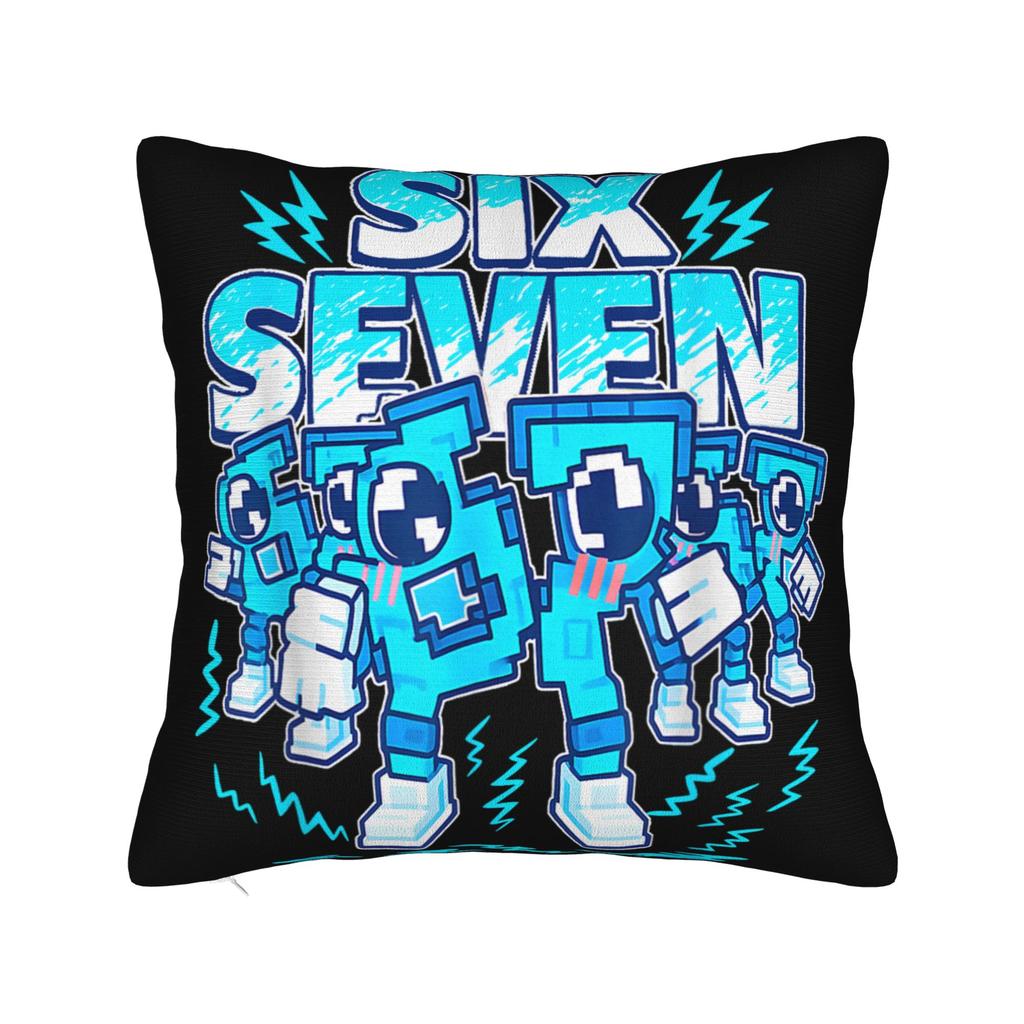 Pillow Cover 67 Six Seven 6-7 Funny Italian Brainrot Gaming Meme Fashion Pillow Case For Wedding Party Home Decor Pillowcases