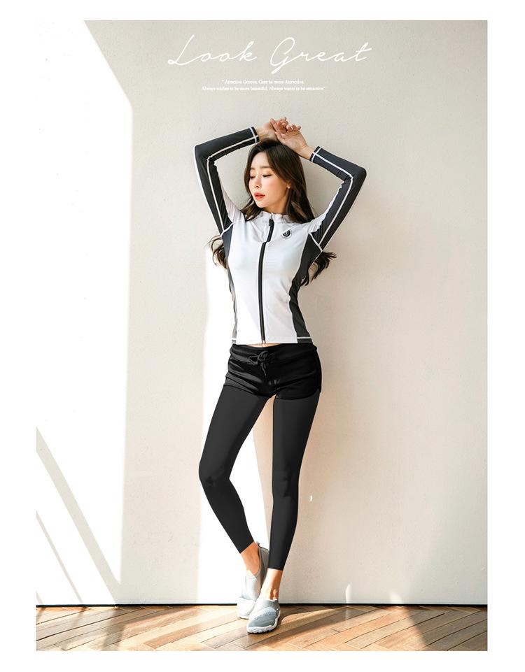 Couple's Wetsuit: Women's Long Sleeve & Pants, Men's Quick Dry Sun Protection Surfing and Snorkeling Suit