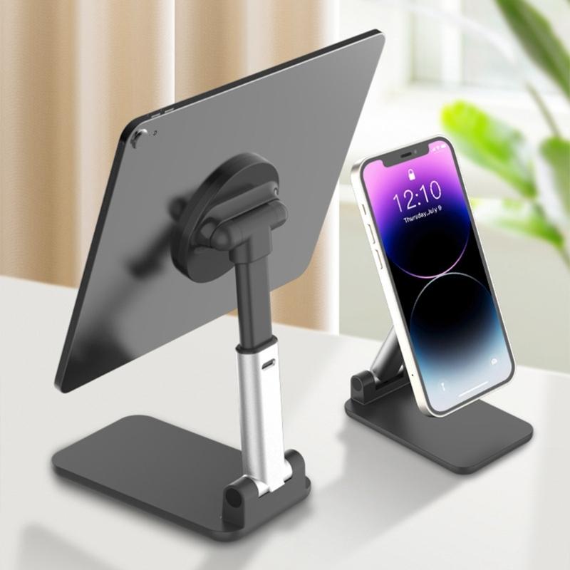 Foldable Magnetic Phone Stand with 360 Degree Rotation & Adjustable Viewing Angles Adjustable Phone Holder for Househol