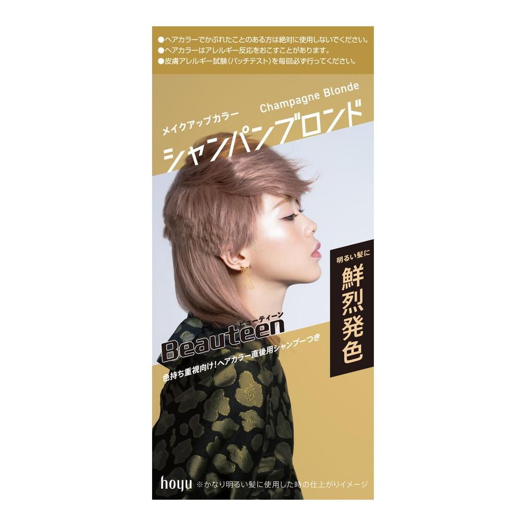 Hoyu Beautyne Makeup Champagne Blonde Fashionable Foam Hair Dye Color, (Hair Color, Dye), (Quasi-drug)