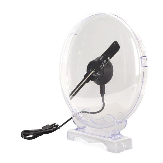 3D Hologram Fan WiFi Projector Naked Eye 3D Display 1080x160 80pcs LED Beads 3D Hologram Projector Advertising Display 